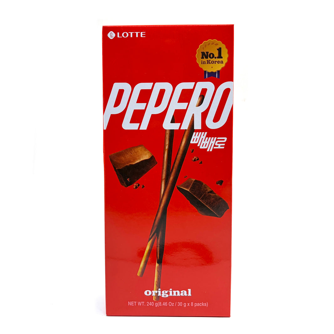[Lotte] Pepero Original Big Size /롯데 빼빼로 오리지널 8 packs (256g)