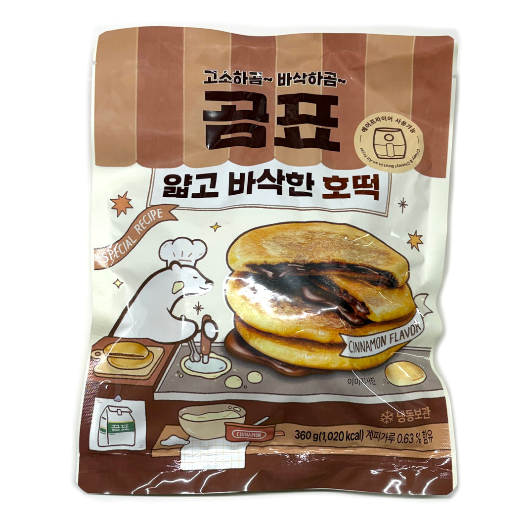 [Gompyo] Thin & Crispy Hotteok Korean Pancake / 곰표 얇고 바삭한 호떡 (360g)