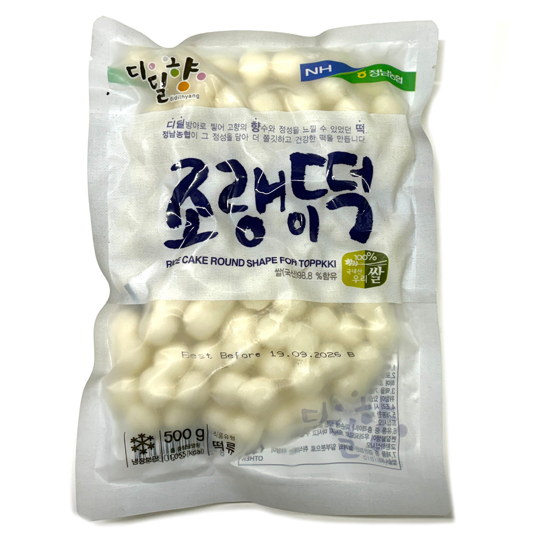 [Didilhyang] Rice Cake Round Shape Jo-rang-e toppkki / 디딜향 조랭이 떡볶이 떡 (500g)