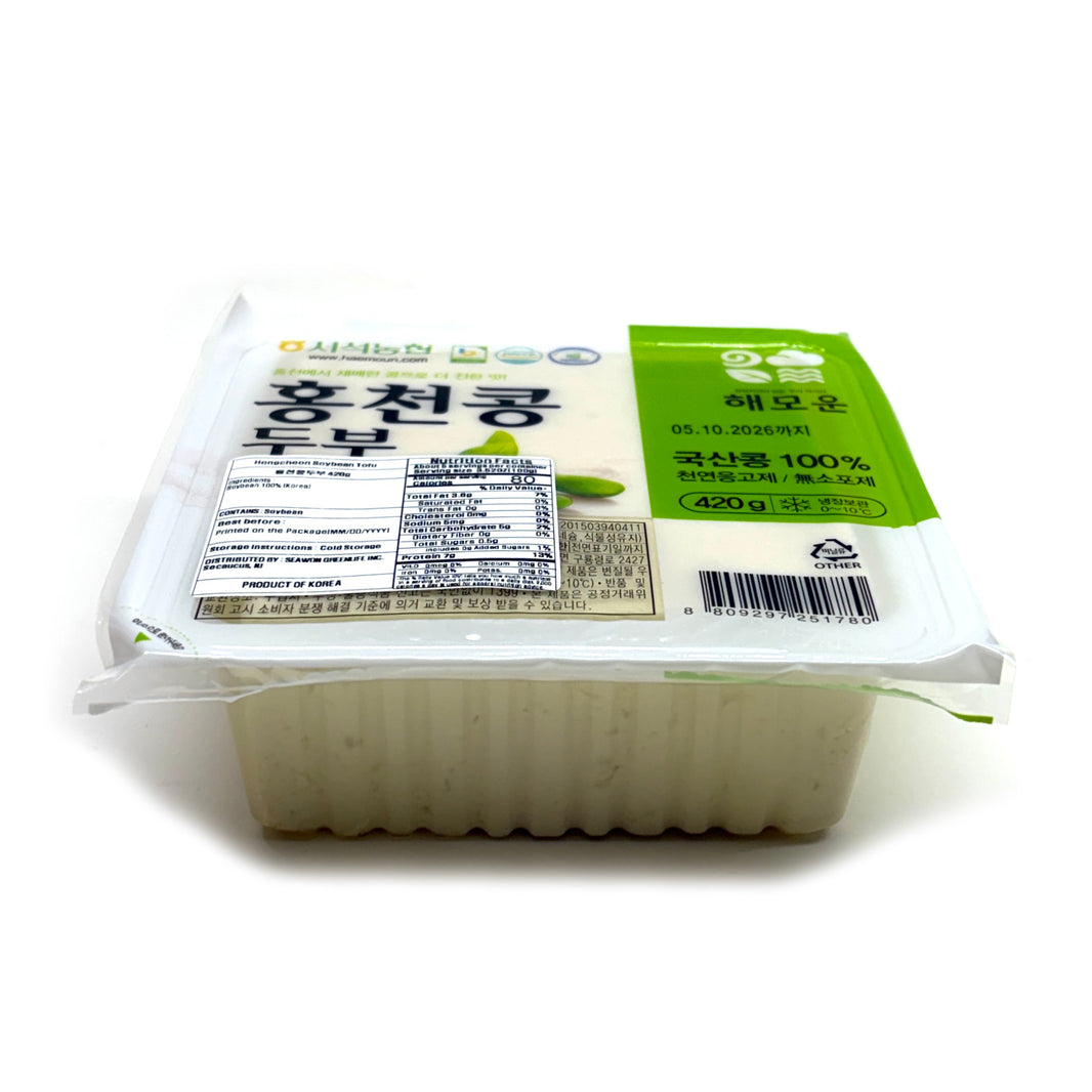 [NH] Hongcheon Soybean Tofu from Korea / 서석 농협 한국 직송 홍천 콩 두부 (420g)