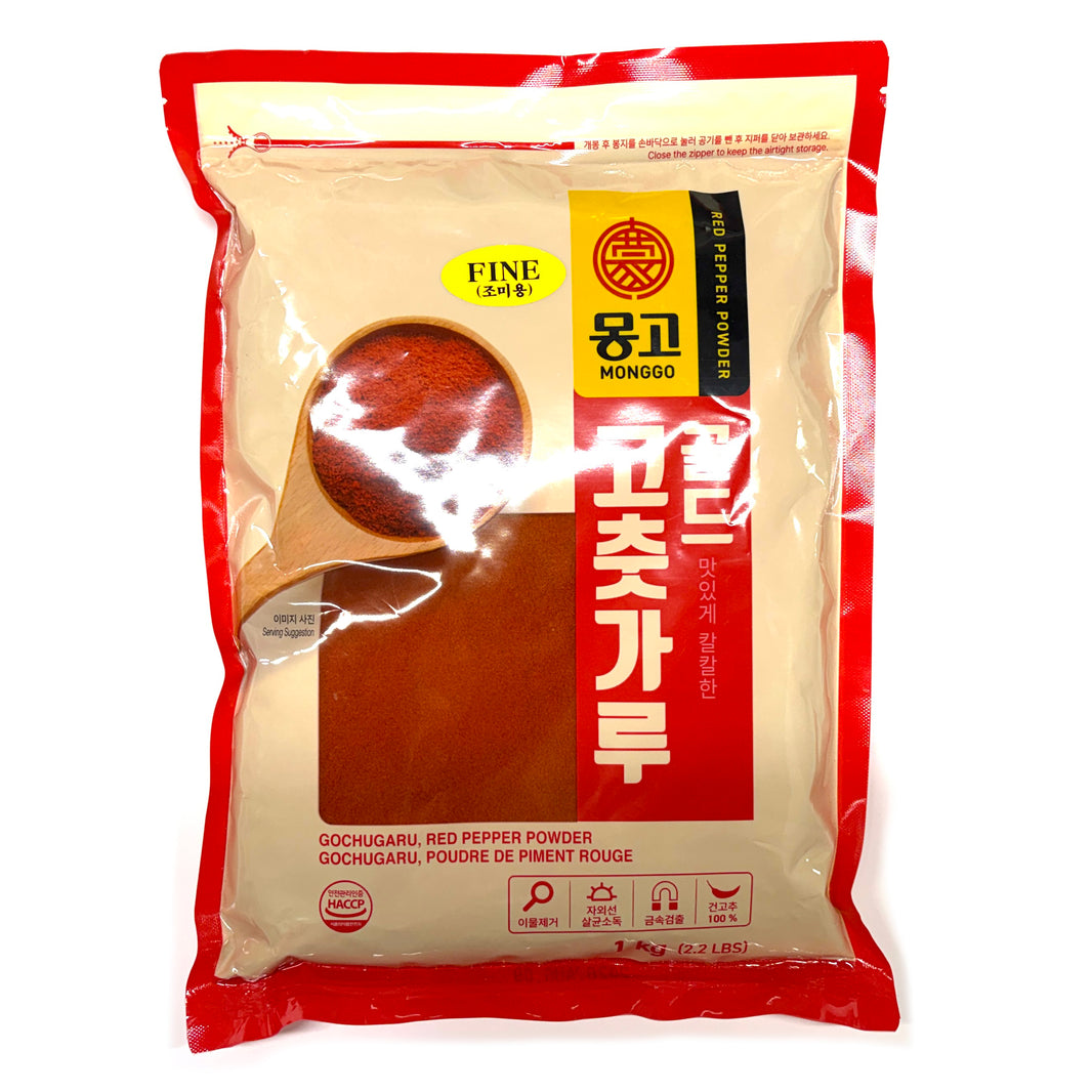[Monggo] Red Pepper Powder Fine / 몽고 골드 고추가루 고춧 가루  조미용 (1kg)