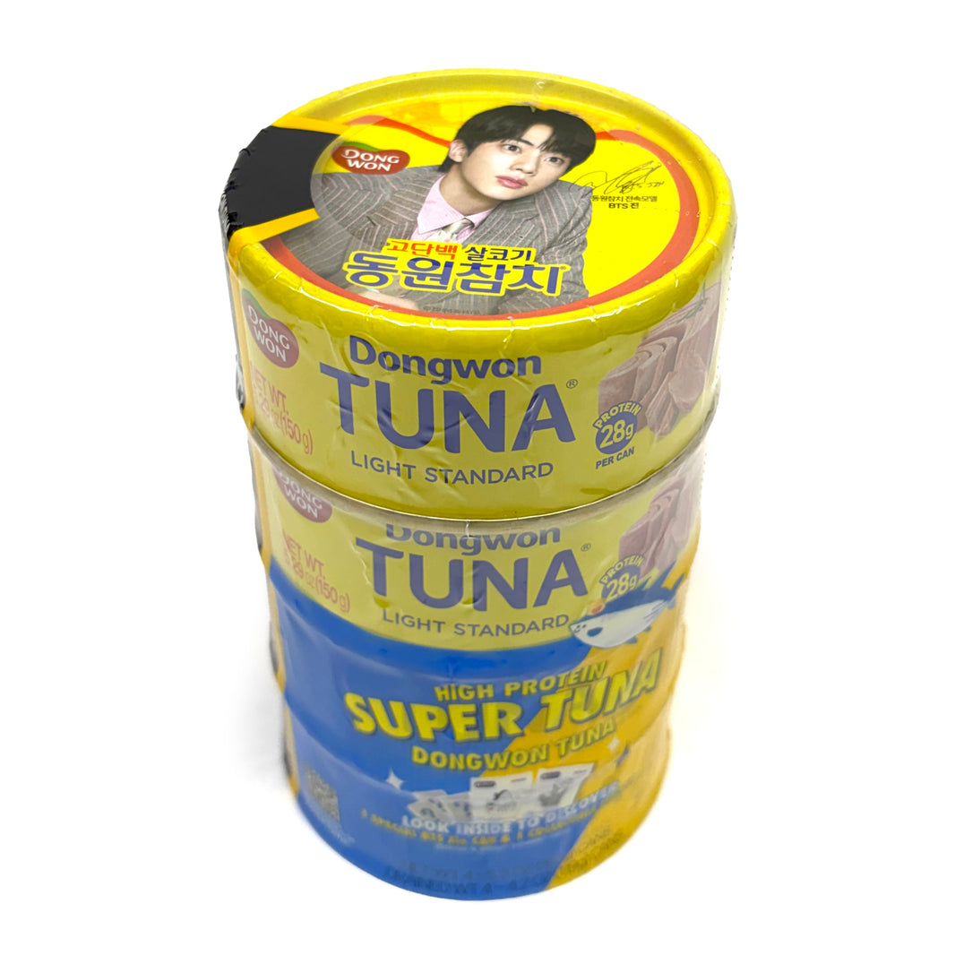 [Dongwon] Tuna Light Standard BTS JIN Edition w. Jin Sticker / 동원 고단백 살코기 참치 BTS 진 에디션 (150g x4)
