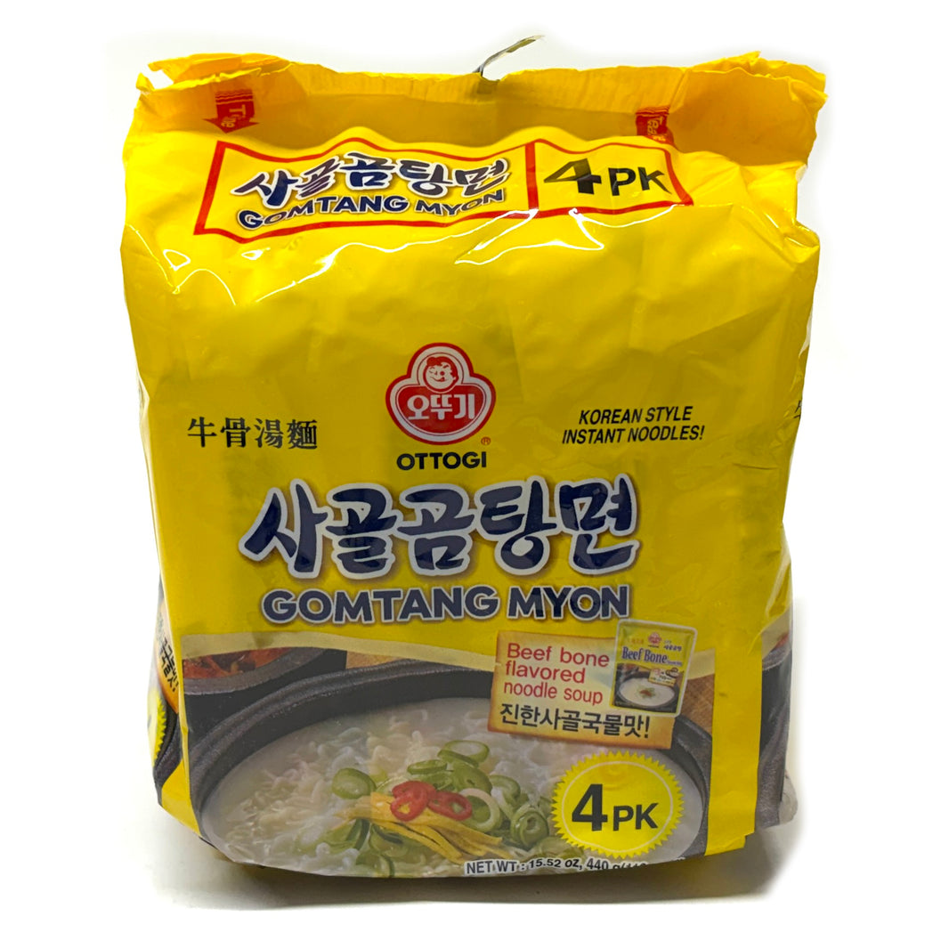 [Ottogi] Gomtang Myon Beef Bone Flavored / 오뚜기 사골 곰탕 면 (4pks)
