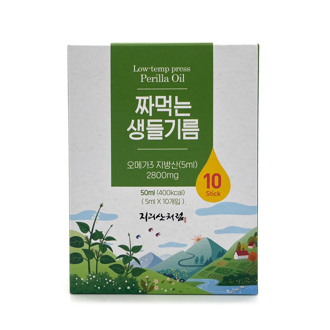 [Jirisan] Premium Fresh Perilla Oil / 지리산처럼 짜먹는 생들기름 스틱 (5ml x 10pack)
