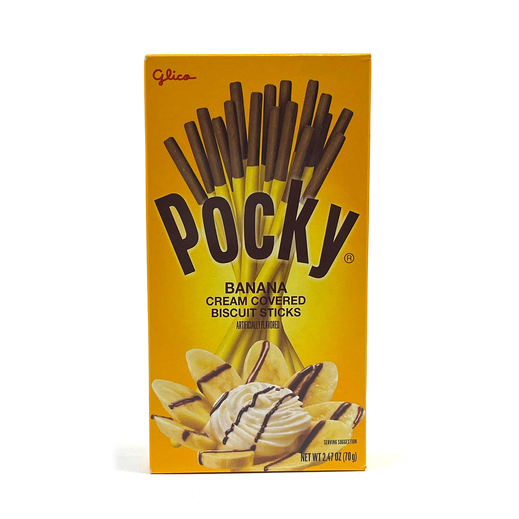 [Glico] Pocky Banana Cream Covered Biscuit Sticks / 글리코 포키 바나나 (70g x3)