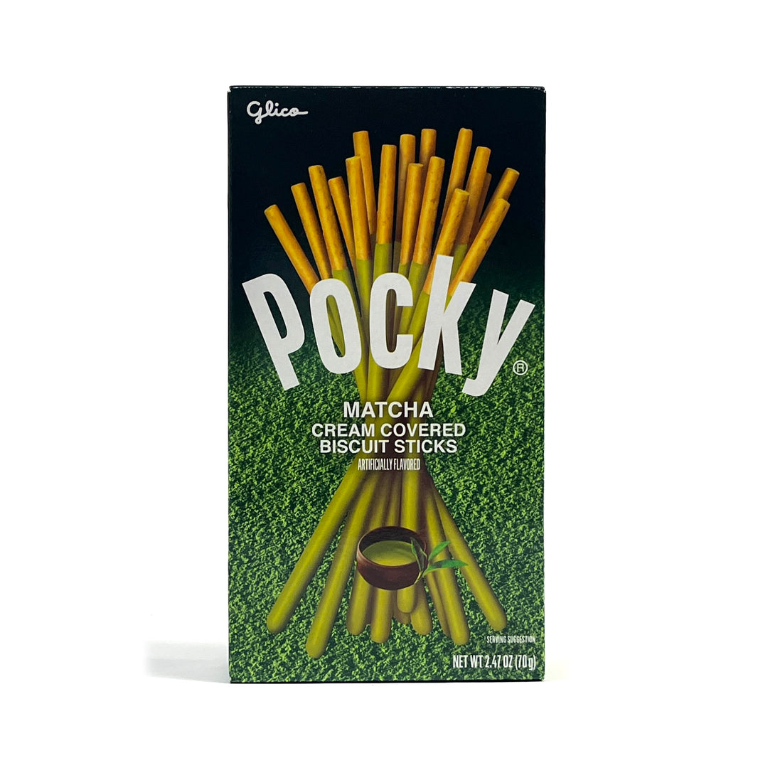 [Glico] Pocky Matcha Cream Covered Biscuit Sticks / 글리코 포키 마차 (70g x3)