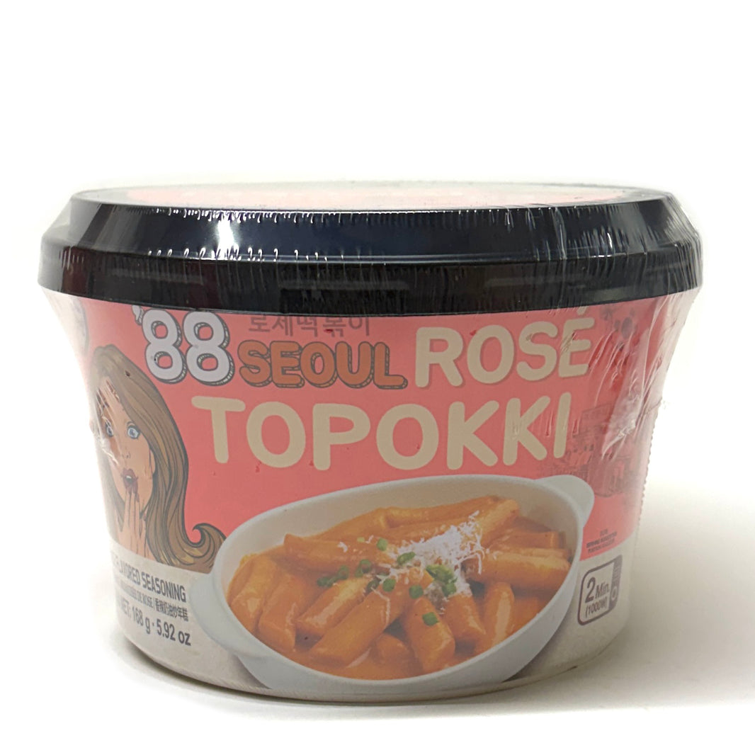 [Surasang] 88 Seoul Topokki Rice Cake w. Rose Flavored Seasoning Cup / 수라상 88 서울 로제 떡볶이 컵 라면 큰컵 (168g)