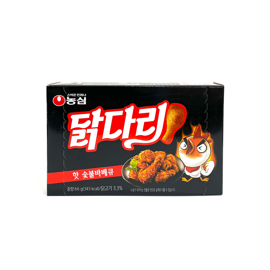 [Nongshim] Fried Drumstick Snack Spicy BBQ / 농심 닭다리 스낵 핫 숯불 바베큐 (66g)