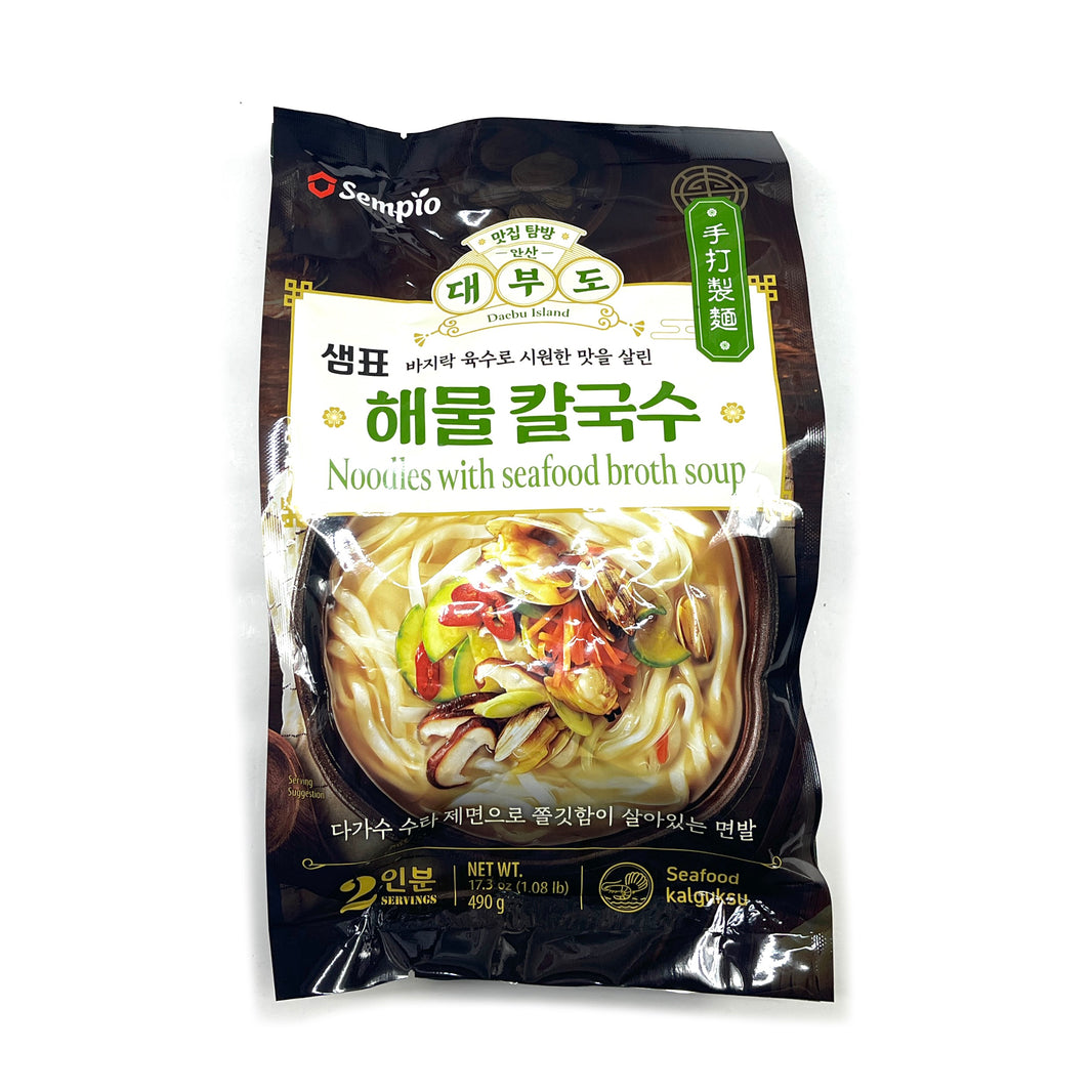 [Sempio] Seafood Noodle Soup / 샘표 대부도 해물 칼국수 (490g/2인분)