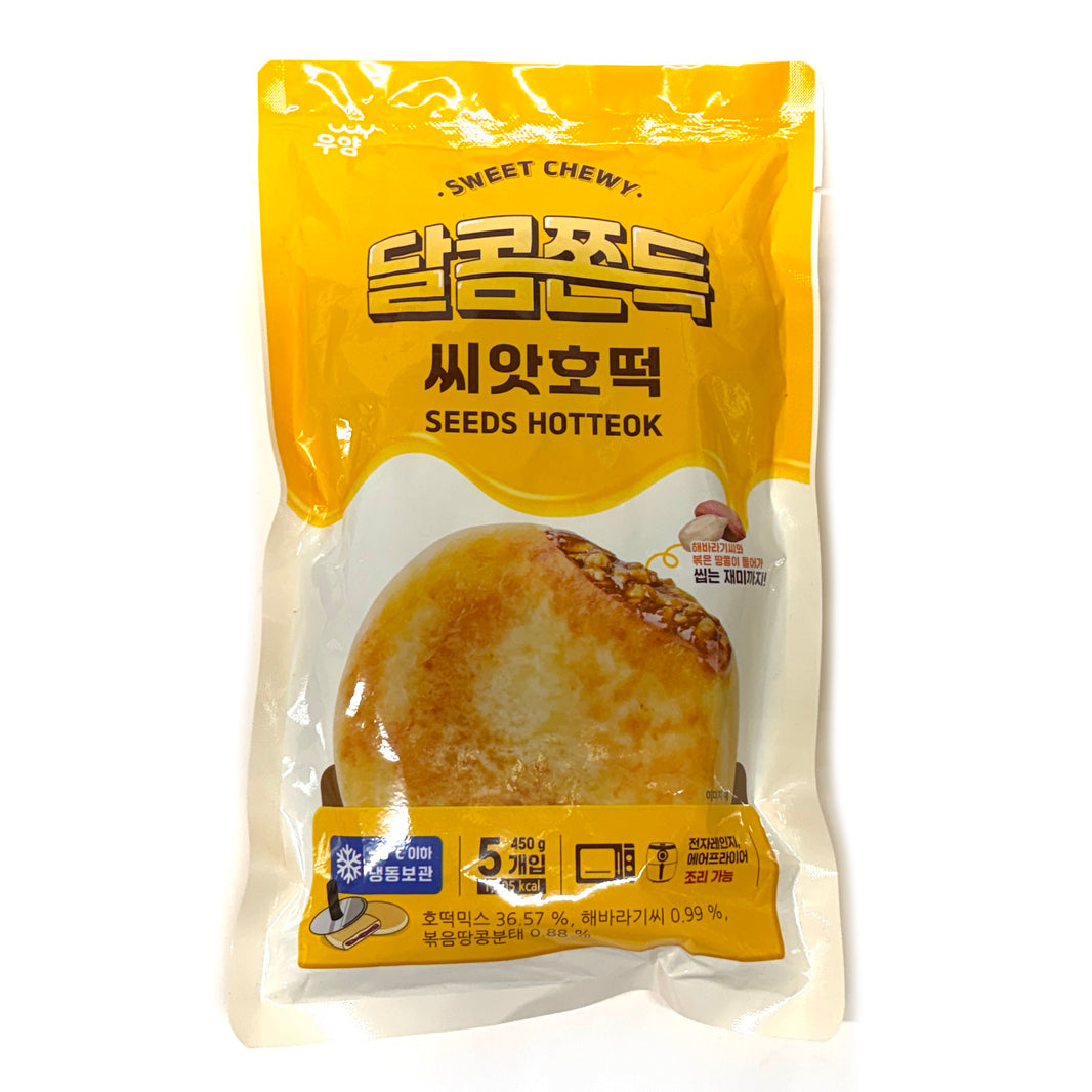 [Wooyang] Sweet Chewy Seed Hotteok Korean Pancake / 우양 달콤쫀득 씨앗 호떡 (450g)