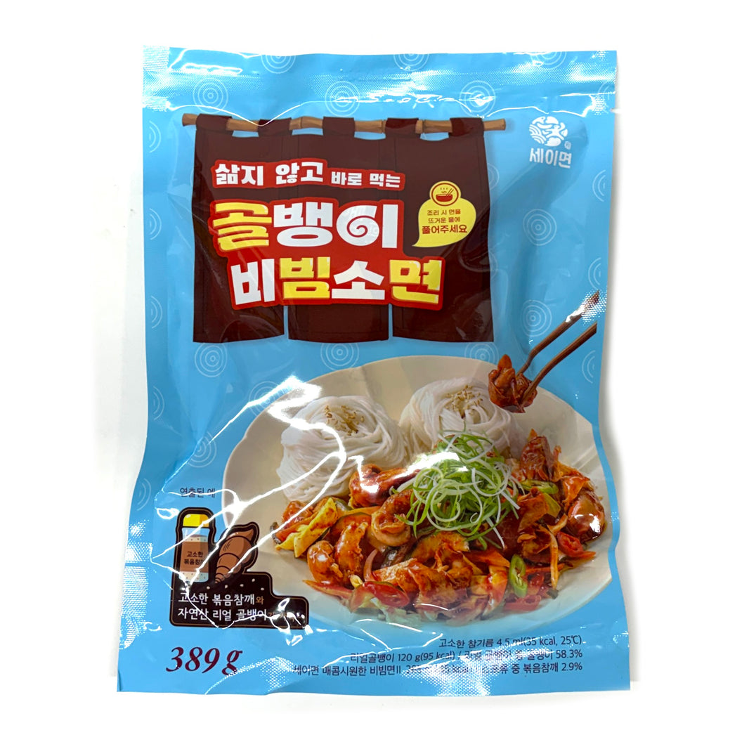 [Saymeon] Sesoned Bai-Top Shell Meat w. Thin Noodles / 세이면 골뱅이 비빔 소면 (389g)