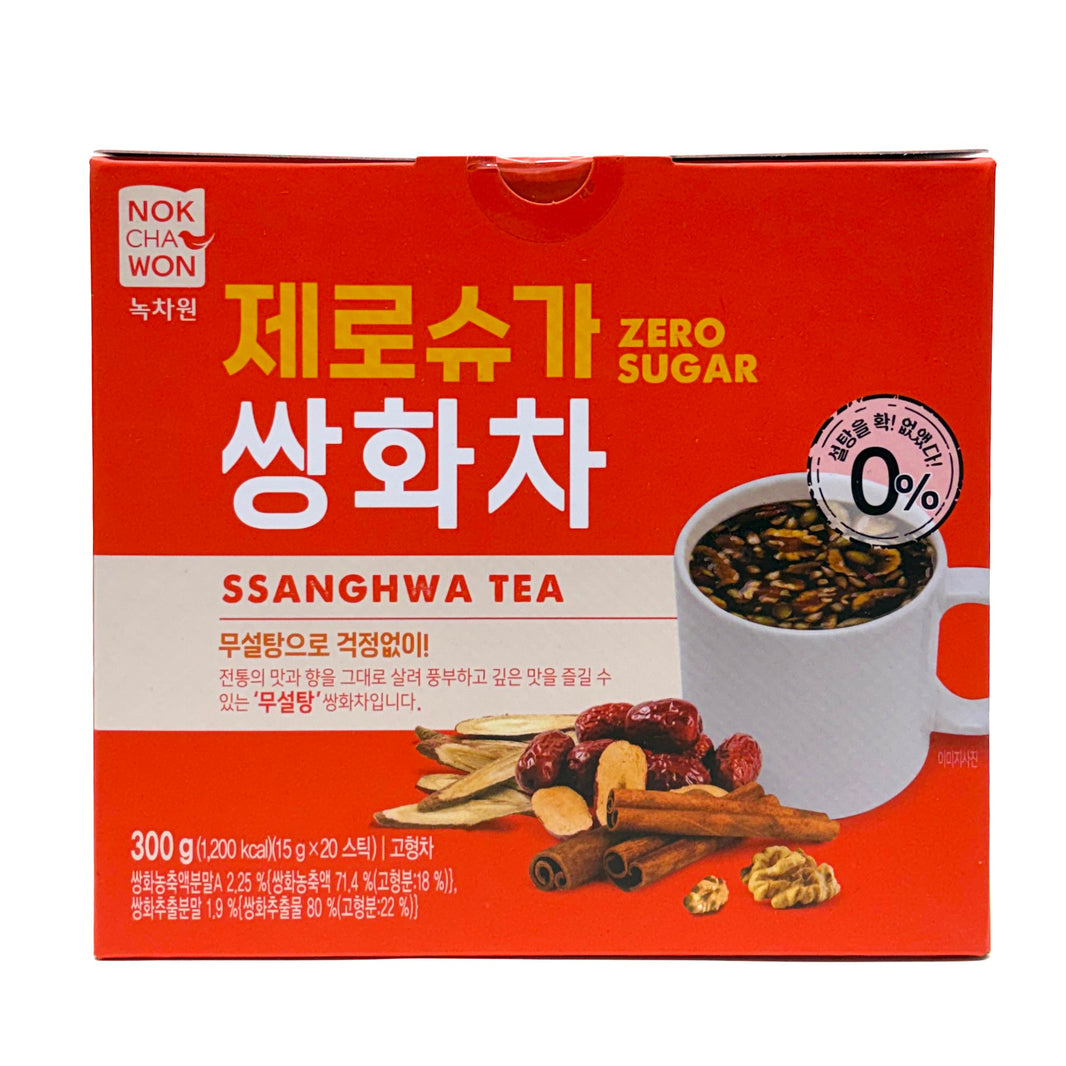 [Nokchawon] Ssanghwa Tea Zero Sugar / 녹차원 제로 슈가 쌍화차  (300g , 15g x20 sticks)