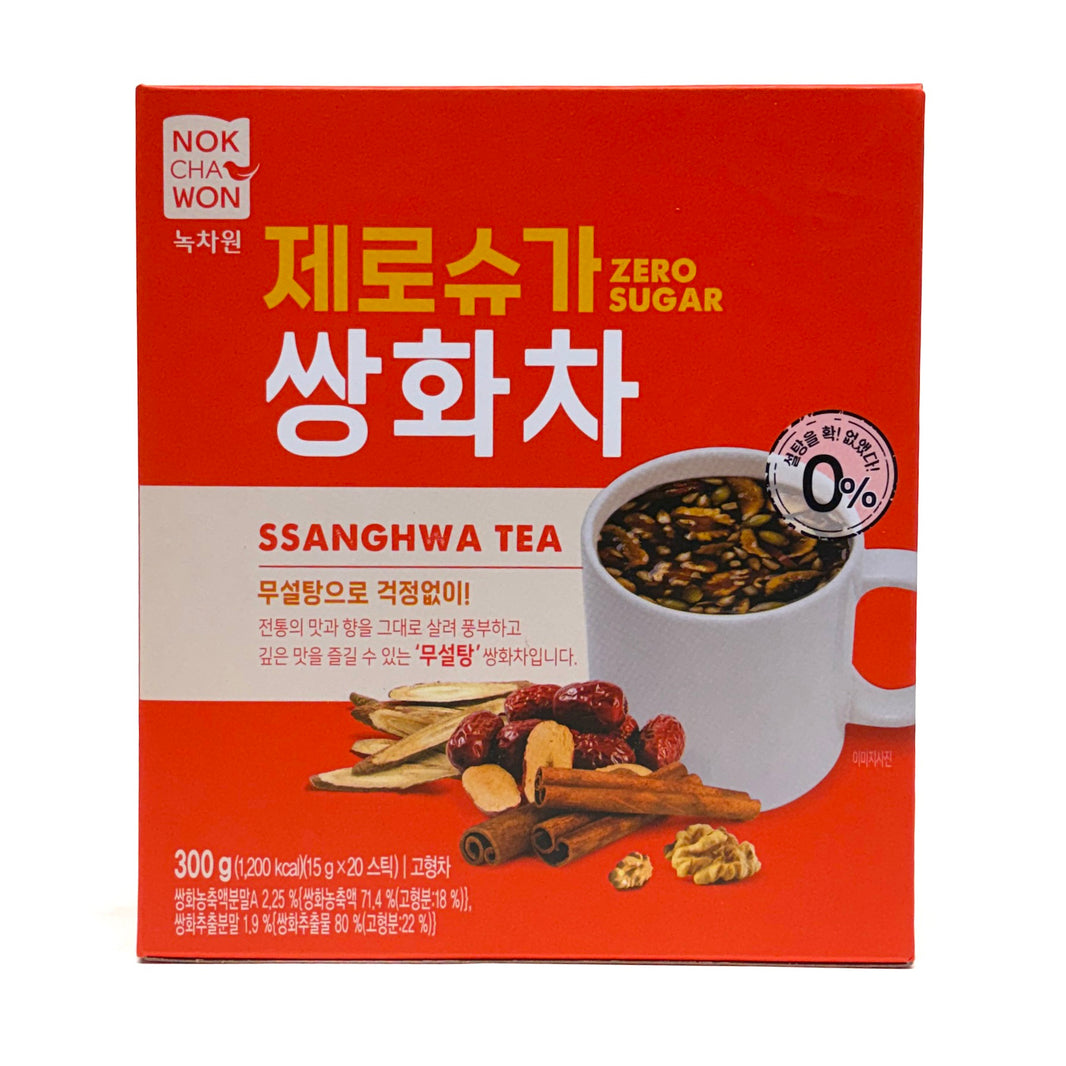 [Nokchawon] Ssanghwa Tea Zero Sugar / 녹차원 제로 슈가 쌍화차  (300g , 15g x20 sticks)