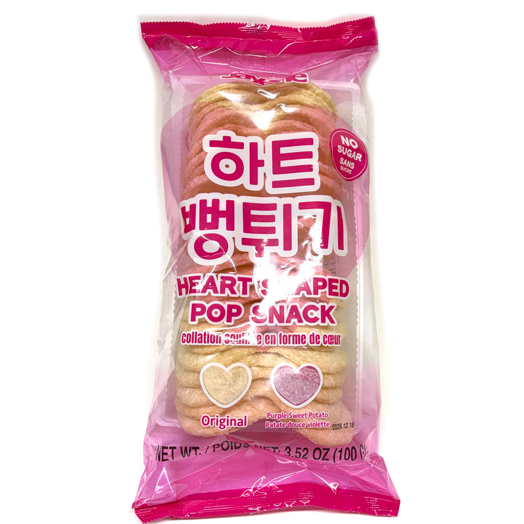 [Jayone] Heart Shaped Pop Snack / 제이원 하트 뻥튀기 (100g)