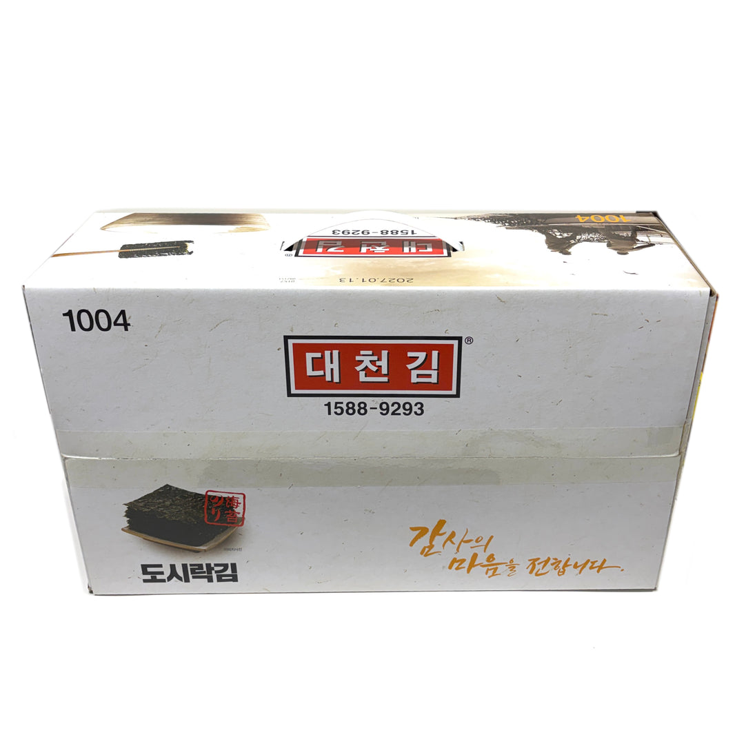 [Dae Chun] Seasoned Seaweed Sliced / 대천 맛김 재래 도시락 김 (27pk)