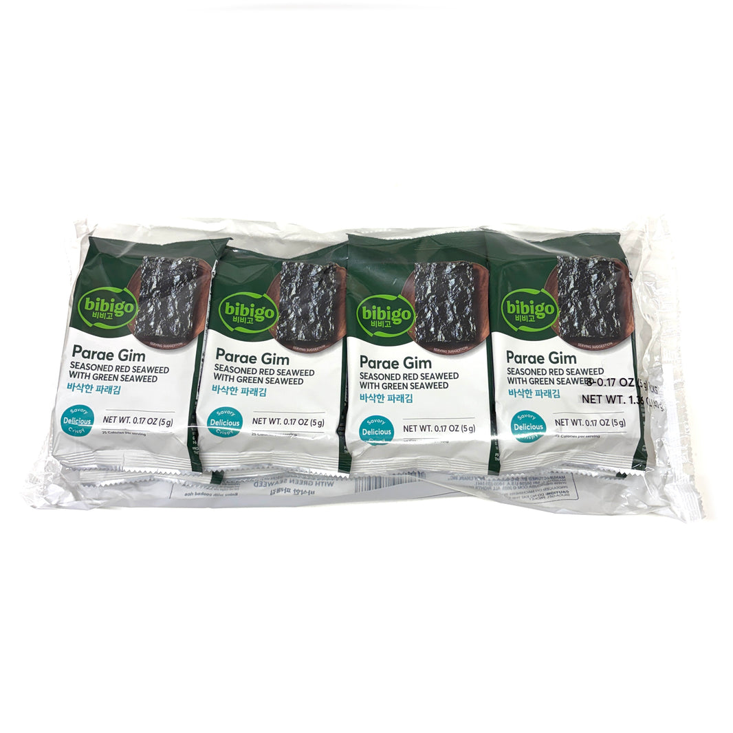 [Bibigo] Roasted Seaweed Sliced / 비비고 바삭한 파래김 도시락 김 (5g x8pk)