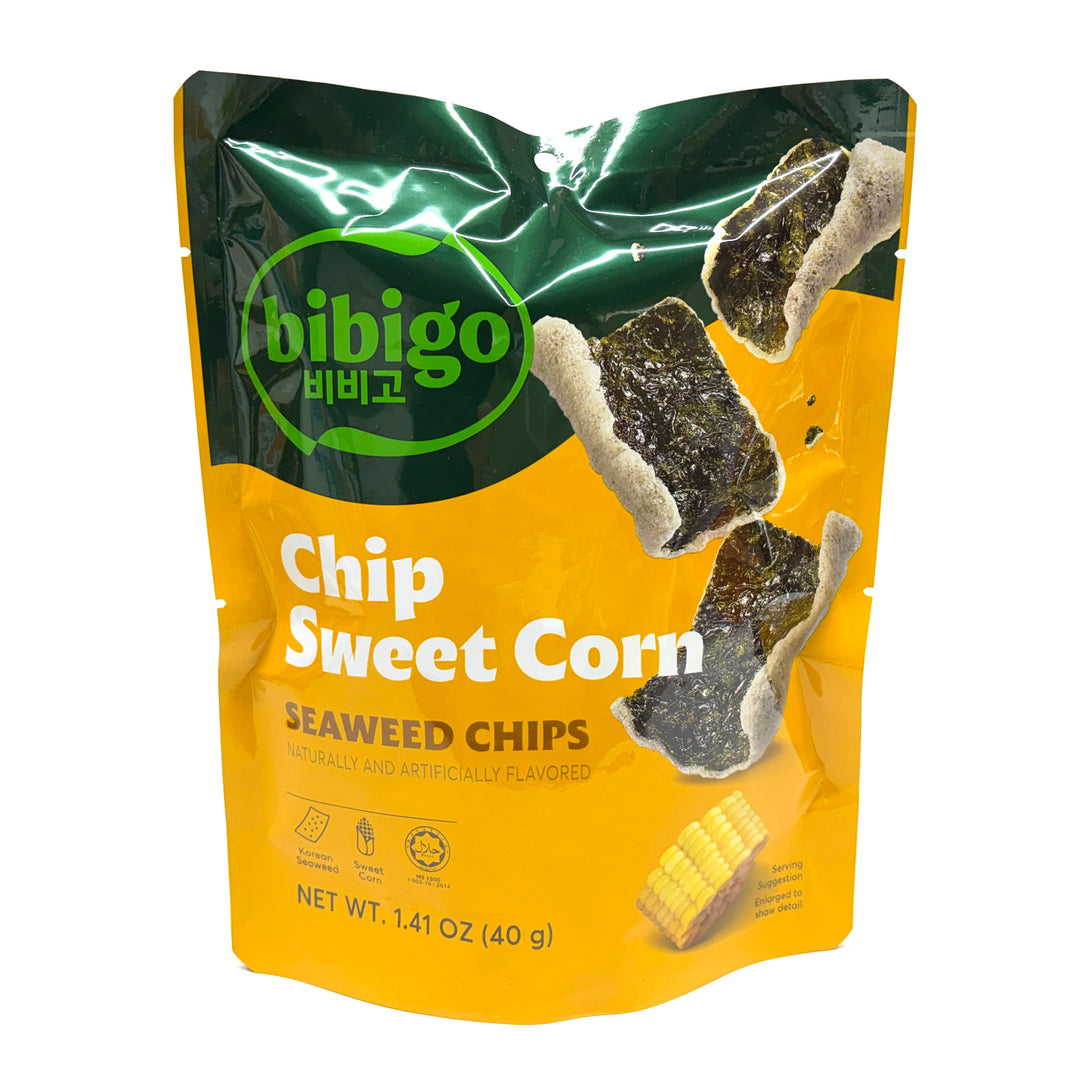 [Bibigo] Seaweed Chip Sweet Corn / 비비고 칩 스위트 콘 김부각 칩 (40g)