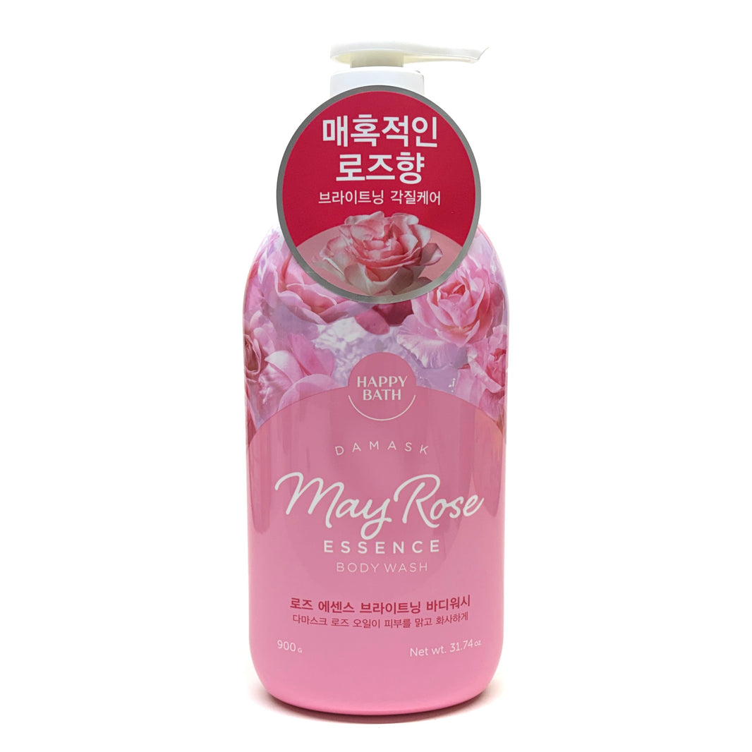 [Happy Bath] Damask May Rose Essence Body Wash / 해피바스 바디워시 로즈 에쎈스 브라이트닝 각질케어 (900g)