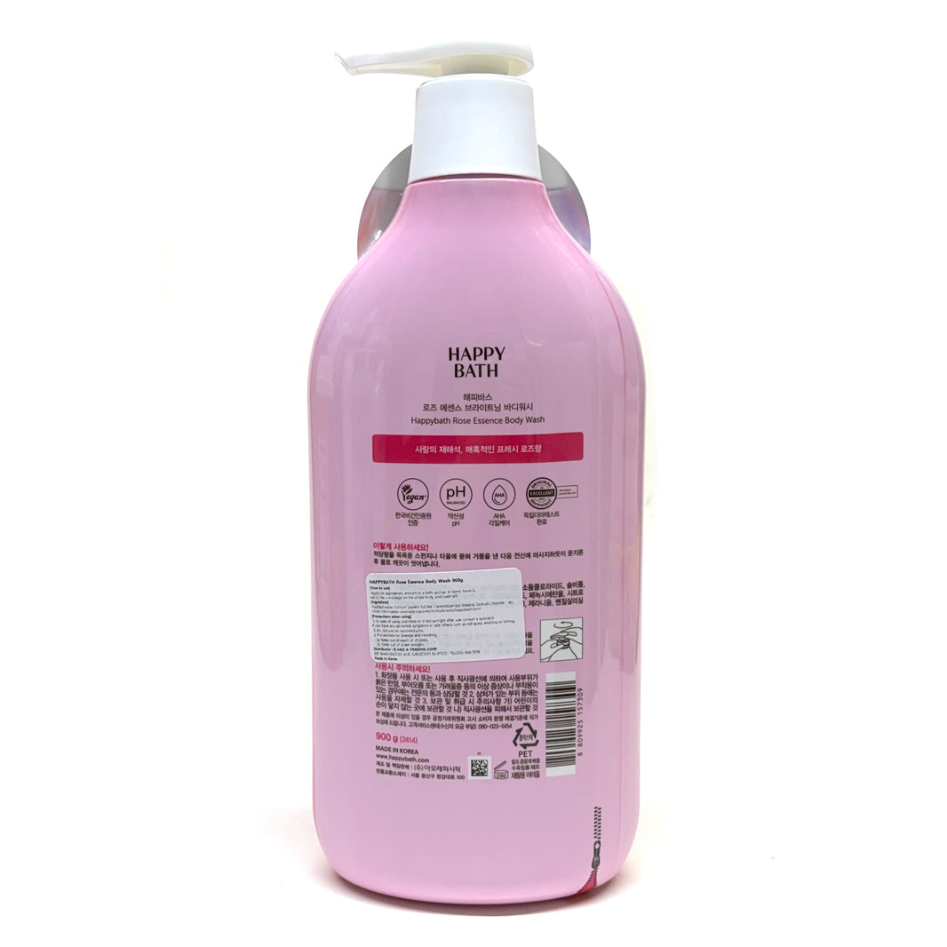 [Happy Bath] Damask May Rose Essence Body Wash / 해피바스 바디워시 로즈 에쎈스 브라이트닝 각질케어 (900g)