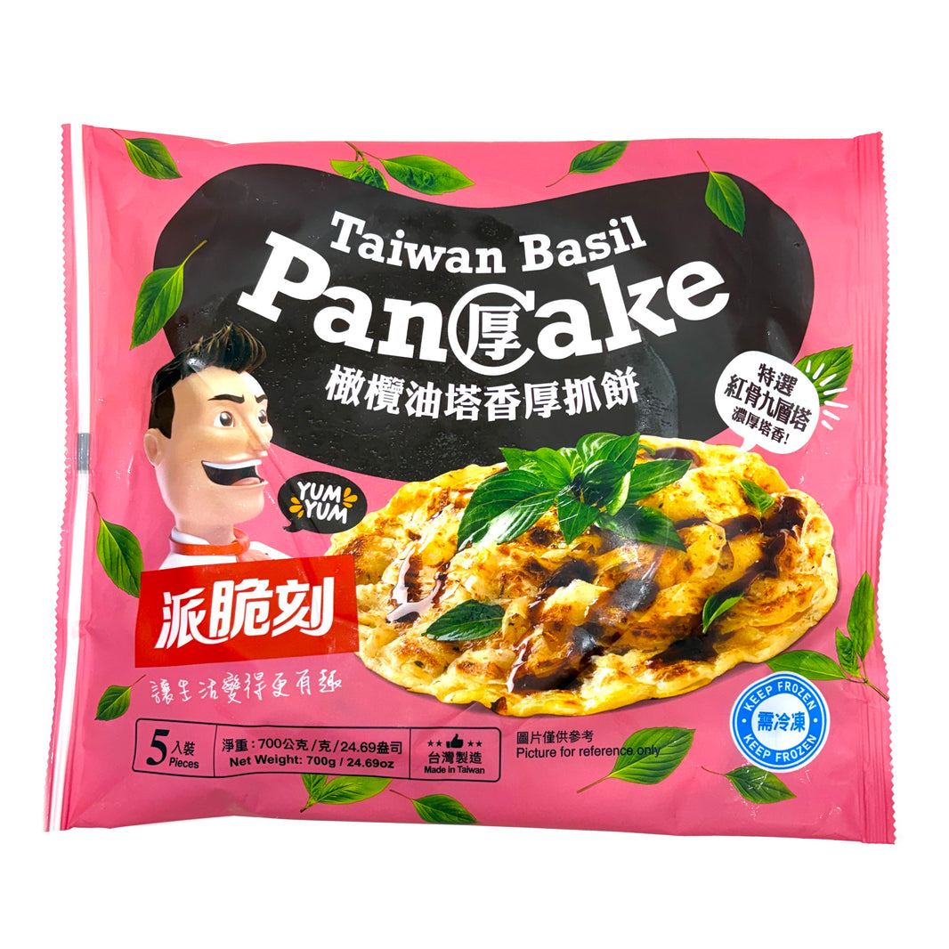 [Wang] Taiwan Basil Thick Pancakes / 왕 타이완 팬케익 바질 빈대떡 전 (700g / 5인용)