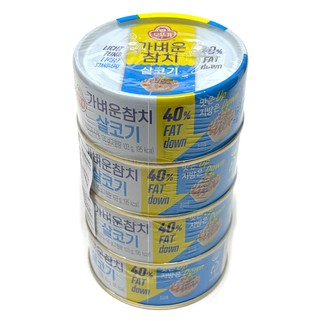 [Ottogi] Light Tuna Light Standard / 오뚜기 가벼운 참치 살코기 (135g x4)