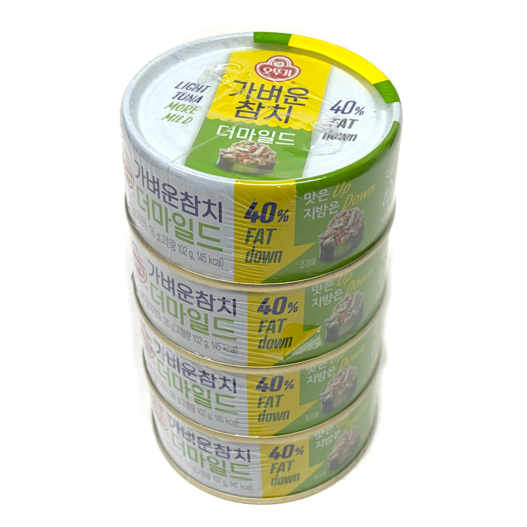 [Ottogi] Light Tuna More Mild / 오뚜기 가벼운 참치 더마일드 (135g x4)