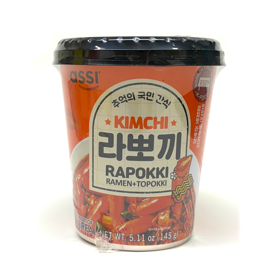 [Assi] Kimchi Rapokki Ramen+Topokki / 아씨 김치 라뽀끼 떡볶이 작은컵 (145g)