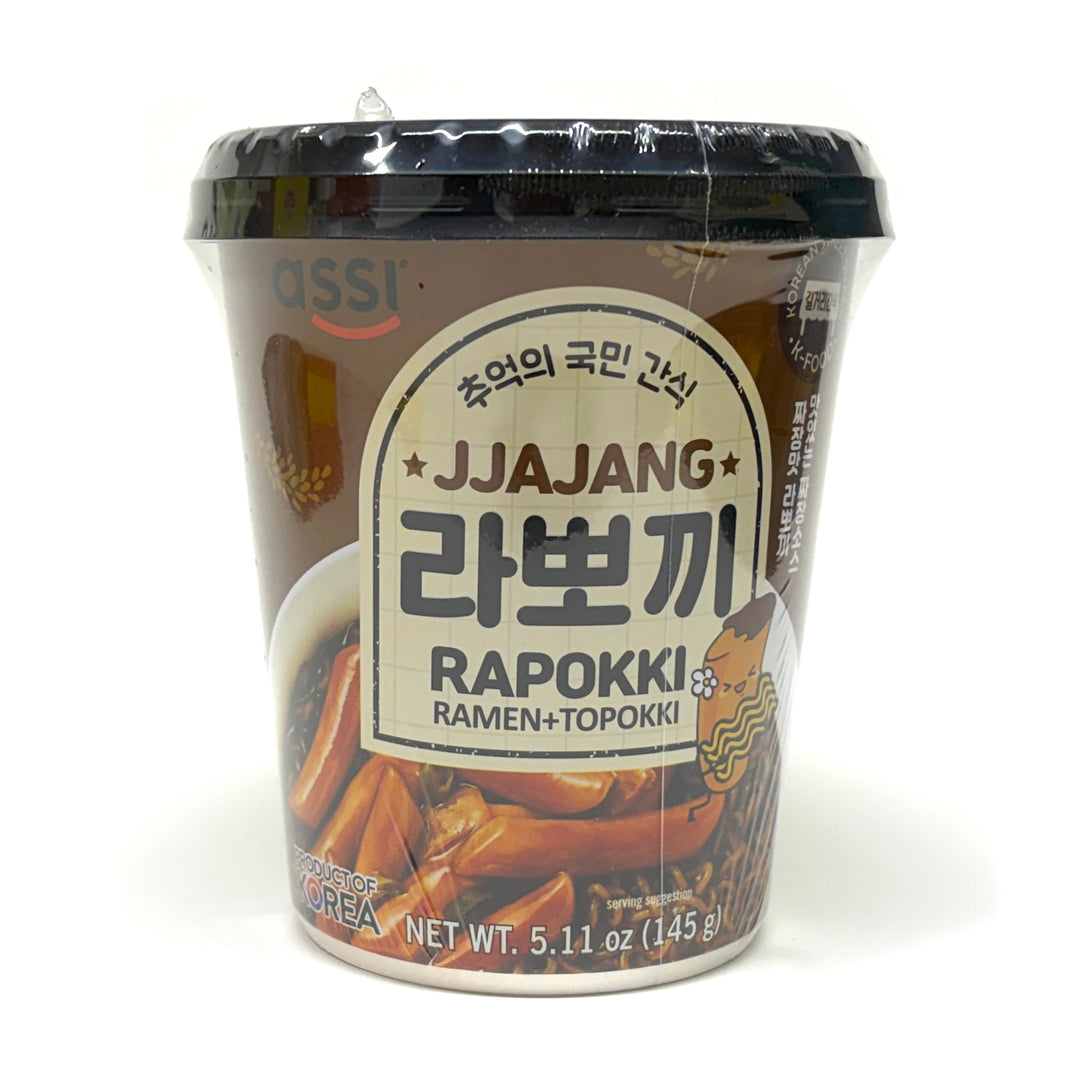 [Assi] Jjajang Rapokki Ramen+Topokki / 아씨 짜장 라뽀끼 떡볶이 작은컵 (145g)