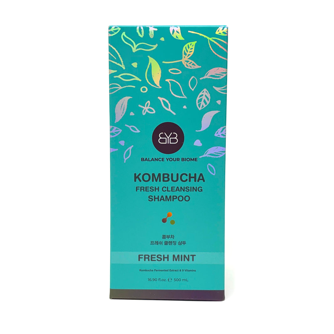 [BYB] Kombucha Fresh Cleansing Shampoo Fresh Mint / BYB 콤부차 프레쉬 클렌징 샴푸 민트향 (500ml)