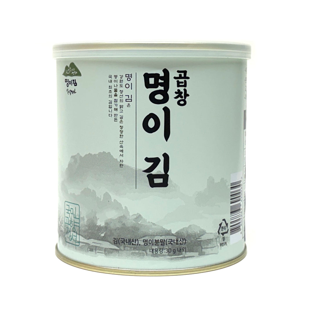 [Myung-E] Seasoned Gopchang Seaweed Can / 명이김 곱창 캔 김 (30g)