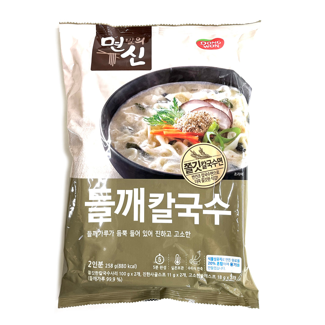 [Dongwon] Noodle Soup w. Perilla Seed / 동원 면발의신 면신 들깨 칼국수 (258g)