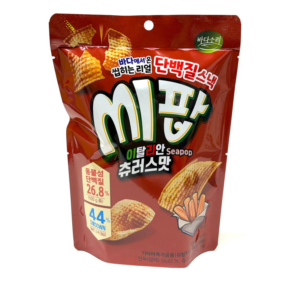 [Badasori] Dried Fish Snack Italian Churros Flavor / 바다소리 씨팝 단백질 스낵 이탈리안 츄러스맛 (30g)