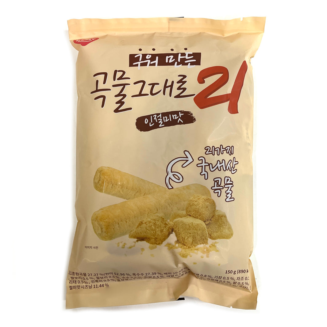 [Kemy] Injeolmi Grain Roll / 개미 구워만든 곡물그대로 21곡 인절미맛 (150g)