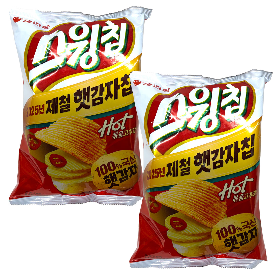 [Orion] Swingchips Hot Pepper / 오리온 스윙칩 핫 볶음 고추장 맛 (124g x2)