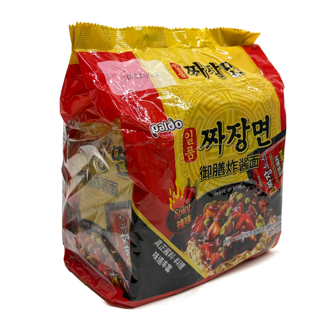 [Paldo] Premium Jjajang Myun Spicy / 팔도 일품 매운 짜장면 (4pks)