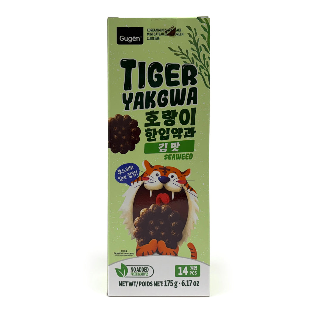 [Gugen] Korean Mini Sweet Cake Tiger Yakgwa Seaweed / 구겐 호랑이 한입 약과 김맛 (175g)
