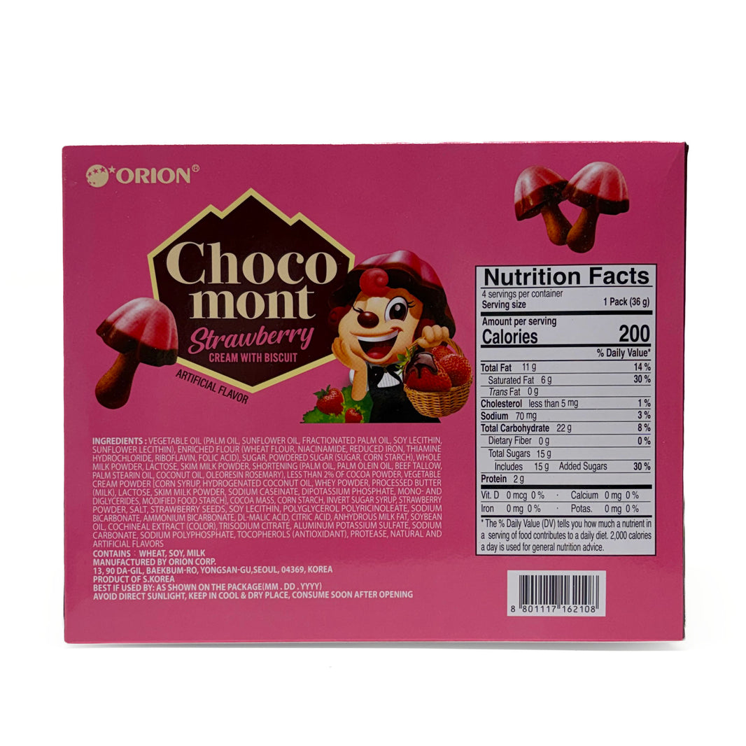[Orion] Choco mont Strawberry / 오리온 초코 몬트 송이 딸기 (144)
