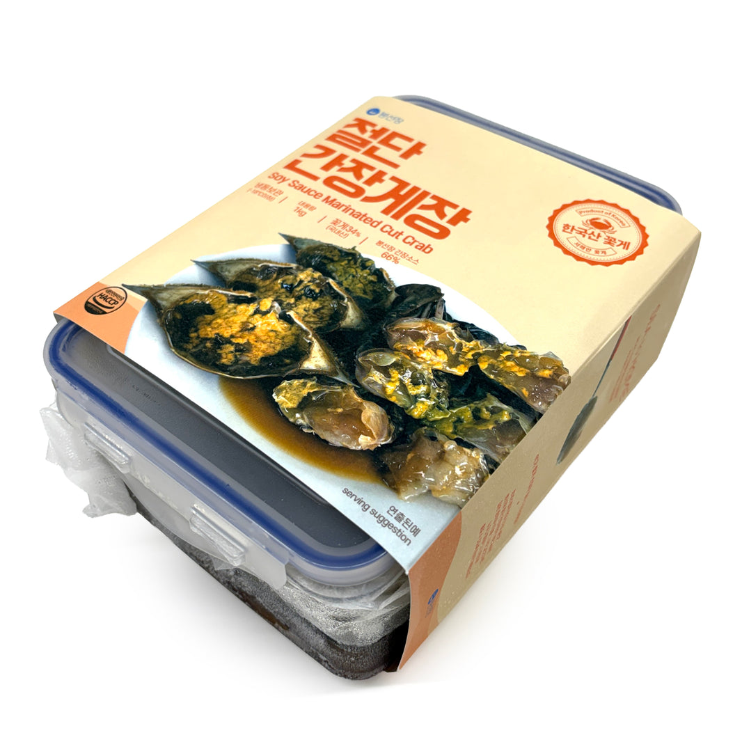 [Bongsunjang] Soy Sauce Marinated Cut Crabs / 봉선장 절단 간장 게장 (1kg)
