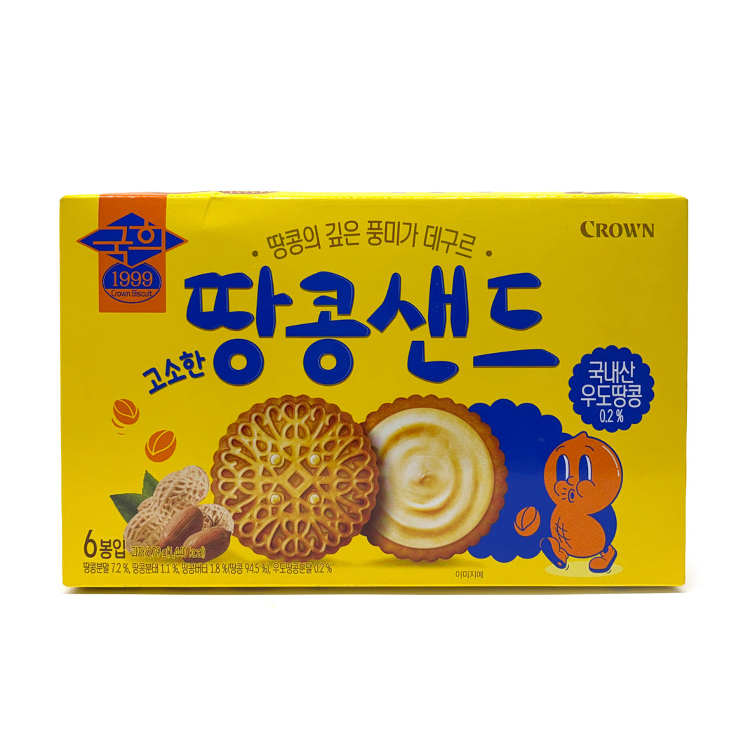[Crown] Kook Hee Biscuit Peanut Flavour / 크라운 국희 고소한 땅콩 샌드 (372g)