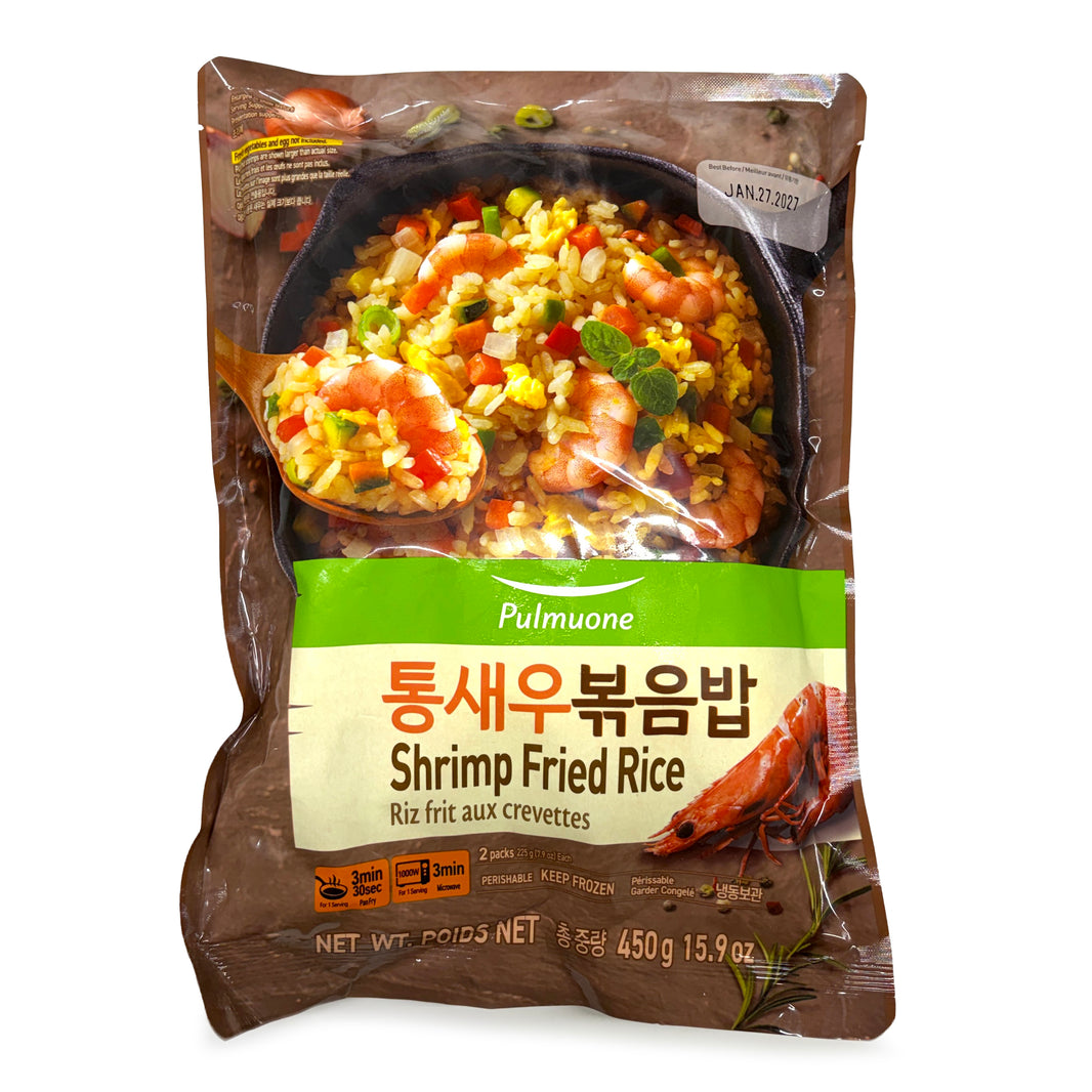 [Pulmuone] Fried Rice - Shrimp / 풀무원 통 새우 볶음 밥 (450g)