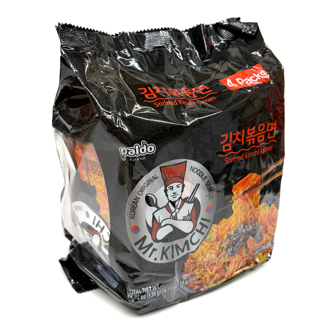 [Paldo] Mr. Kimchi Stirfried Kimchi Ramen / 팔도 미스터 김치 볶음면 (4pks)