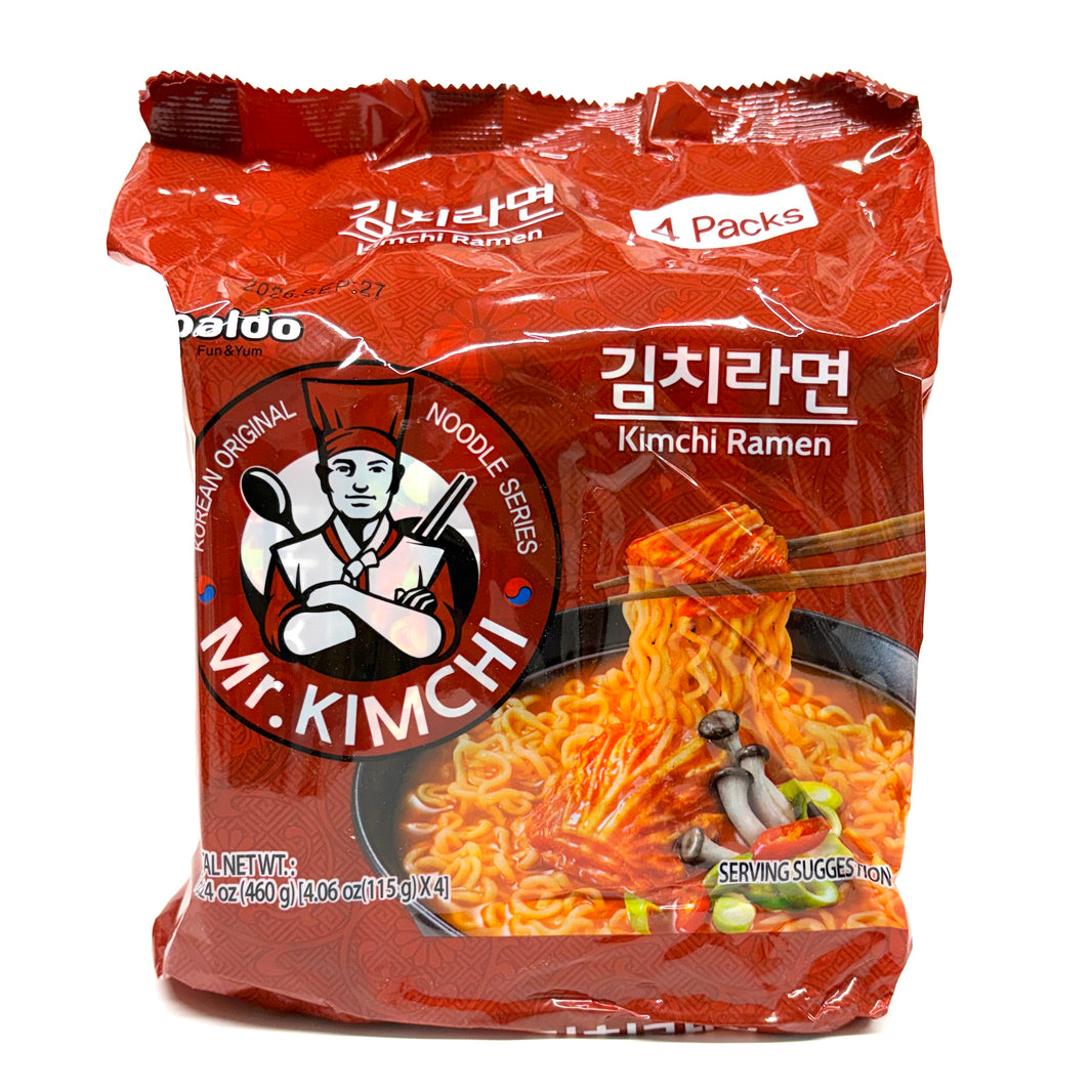 [Paldo] Mr. Kimchi Kimchi Ramen / 팔도 미스터 김치 라면 (4pks)