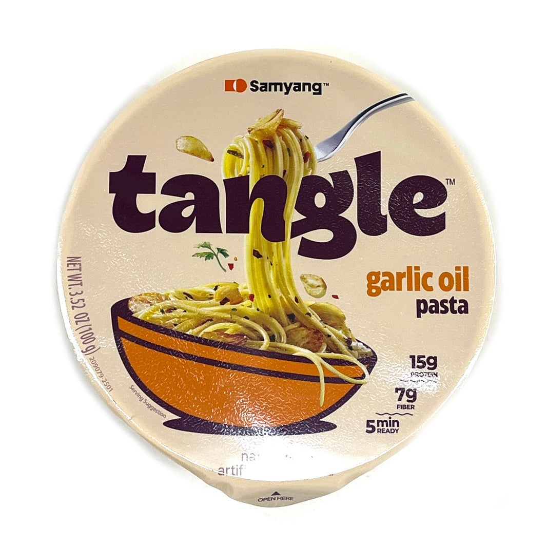 [Samyang] Tangle Garlic Oil Pasta / 삼양 탱글 마늘 오일 파스타 (100g Bowl)