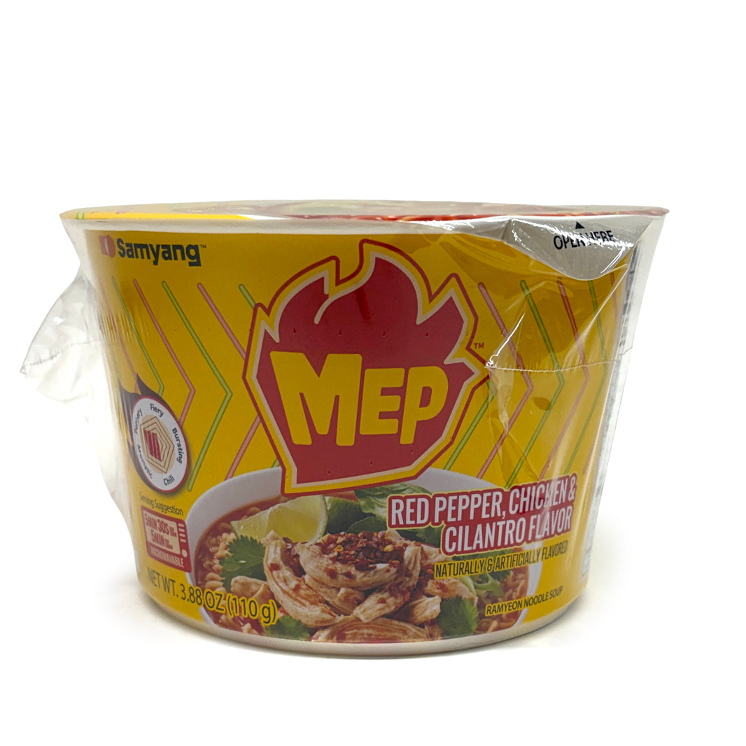 [Samyang] Mep Bowl Ramen Red Pepper, Chicken & Cilantro Flavor / 삼양 맵 사발면 큰컵 닭고기 맛 컵라면 (110g x 3pk)