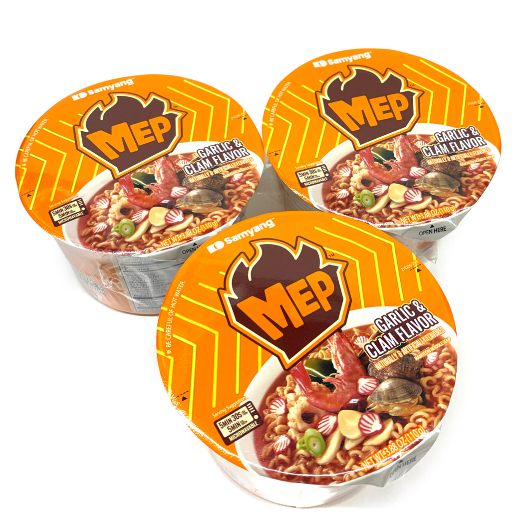 삼양 맵  마늘 조개 맛 라면 (120g x 4 bags) Best by 05/29/2026