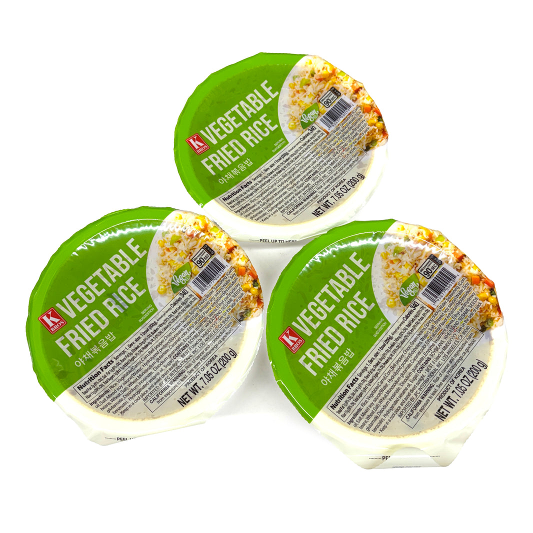 [KBros] Vegetable Fried Cooked Rice / KBros 야채 볶음밥 (200g x3pk)