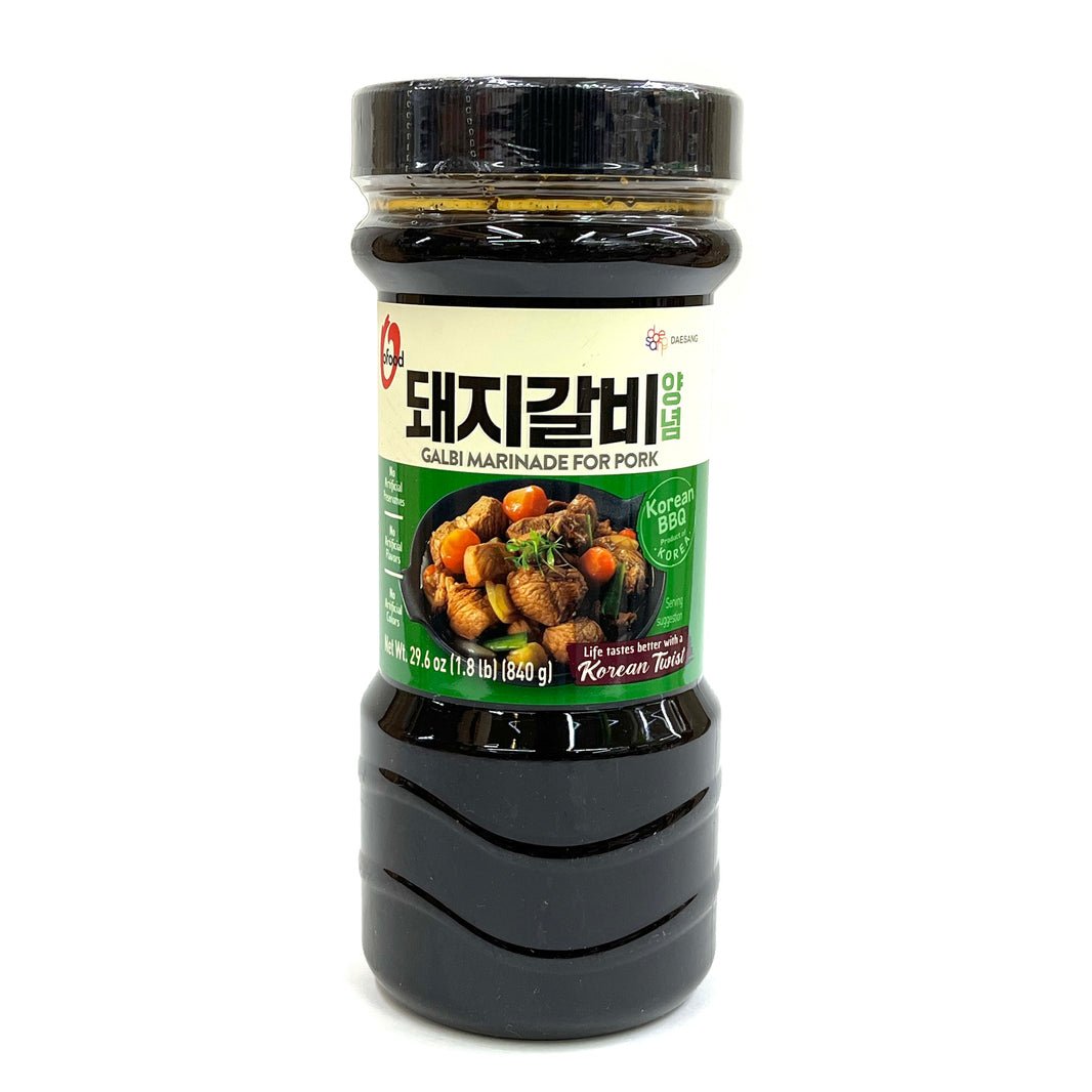 [O'Food] Korean BBQ Galbi Marinade Sauce for Pork / 청정원 오푸드 BBQ 돼지갈비 양념 소스 (840g)