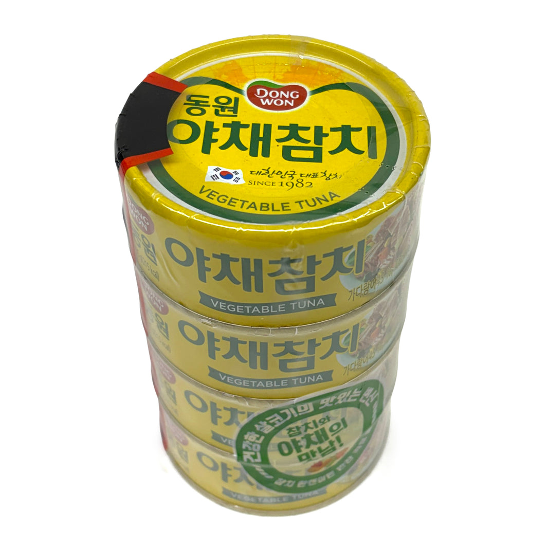 [DongWon] Vegetable Tuna / 동원 야채 참치 4개팩 (135g x 4pk)