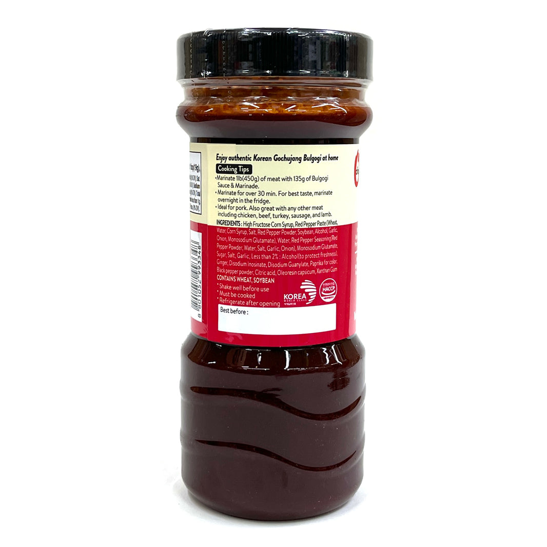 [O'Food] Korean BBQ Gochujang Bulgogi Marinade Sauce for Pork / 청정원 오푸드 BBQ 고추장 돼지 불고기 양념 소스 (840g)