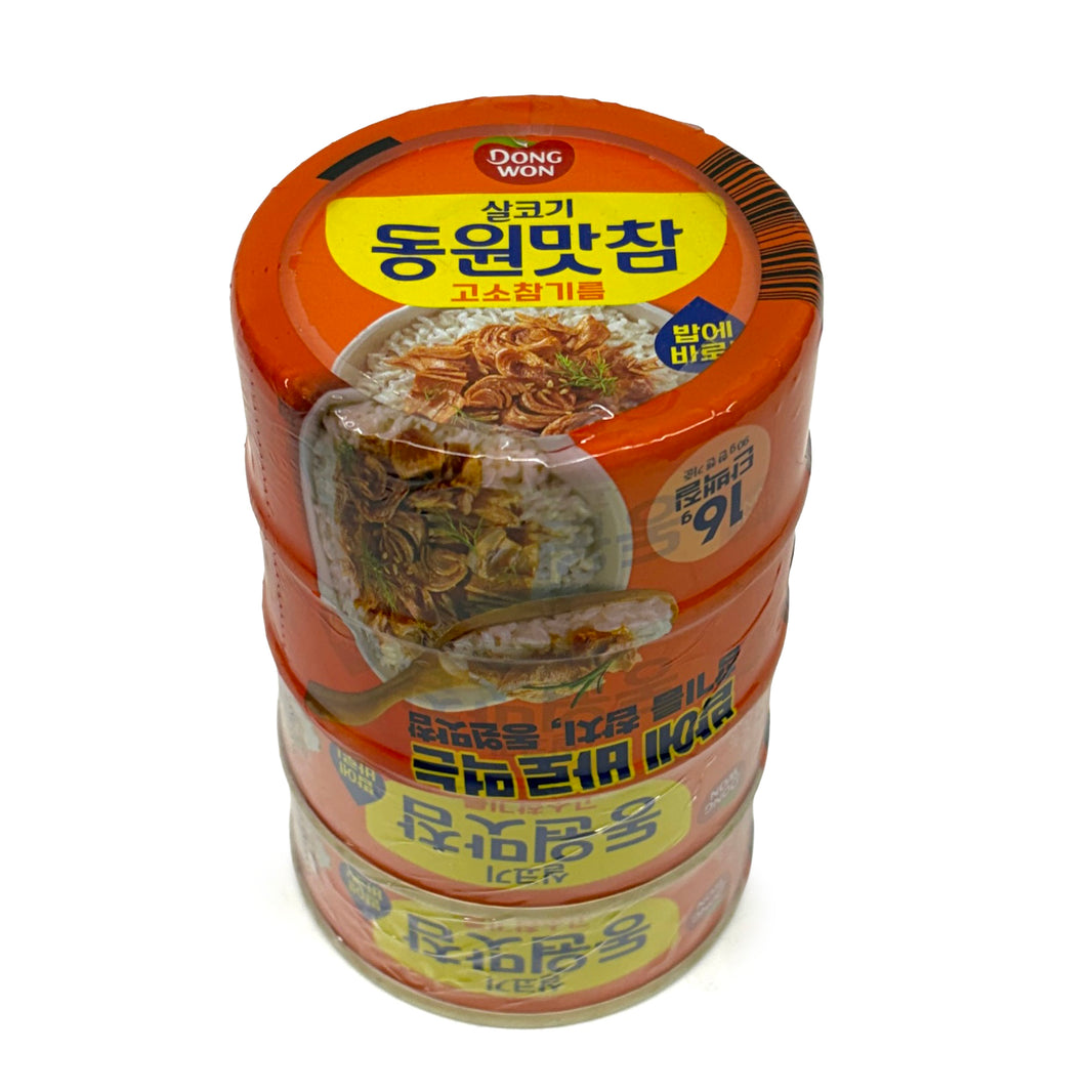[Dongwon] Tuna Chunk in Sesame Oil / 동원 맛참 고소 참기름 참치 (90g x4pk)